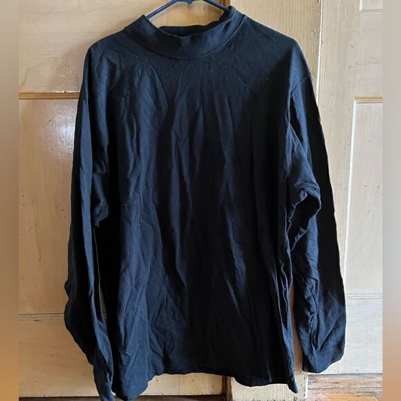 CHRISTOPHER Hayes black mock turtleneck, XL - Picture 1 of 3